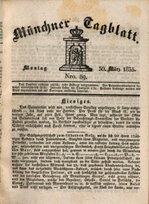 Münchener Tagblatt Montag 30. März 1835