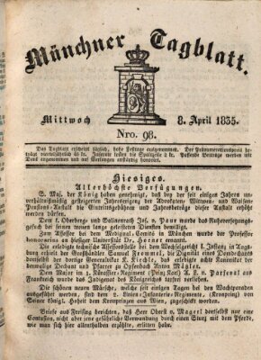 Münchener Tagblatt Mittwoch 8. April 1835