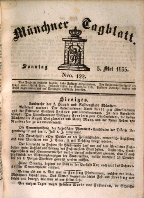 Münchener Tagblatt Sonntag 3. Mai 1835