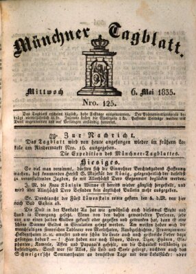 Münchener Tagblatt Mittwoch 6. Mai 1835