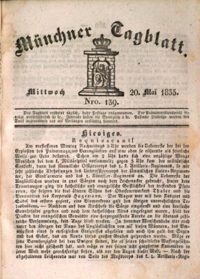 Münchener Tagblatt Mittwoch 20. Mai 1835