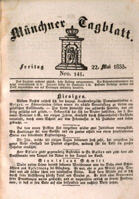 Münchener Tagblatt Freitag 22. Mai 1835