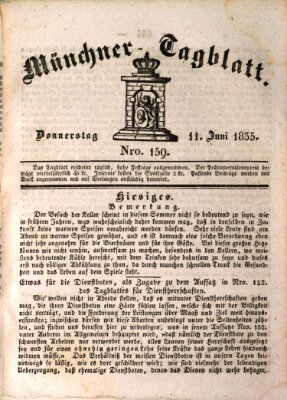 Münchener Tagblatt Donnerstag 11. Juni 1835