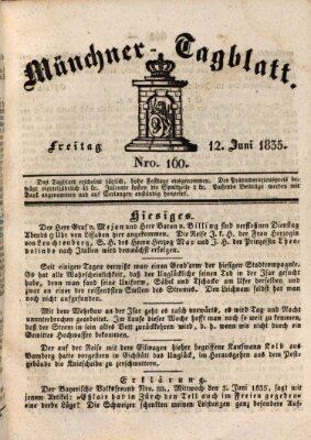 Münchener Tagblatt Freitag 12. Juni 1835