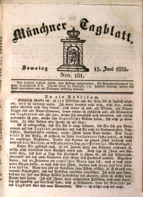 Münchener Tagblatt Samstag 13. Juni 1835