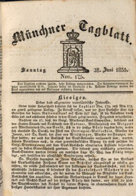 Münchener Tagblatt Sonntag 28. Juni 1835