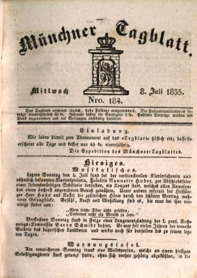 Münchener Tagblatt Mittwoch 8. Juli 1835