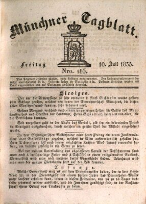 Münchener Tagblatt Freitag 10. Juli 1835