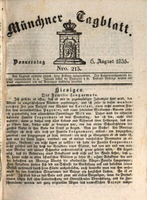 Münchener Tagblatt Donnerstag 6. August 1835