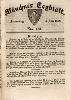 Münchener Tagblatt Samstag 4. Juni 1836