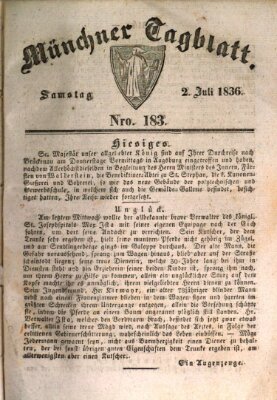 Münchener Tagblatt Samstag 2. Juli 1836