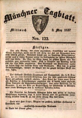 Münchener Tagblatt Mittwoch 3. Mai 1837