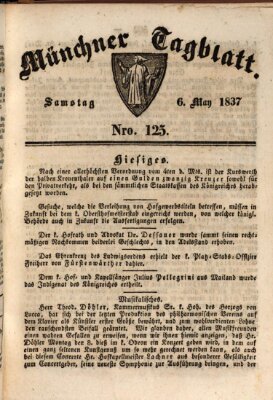 Münchener Tagblatt Samstag 6. Mai 1837