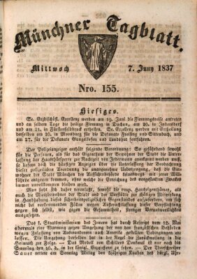 Münchener Tagblatt Mittwoch 7. Juni 1837