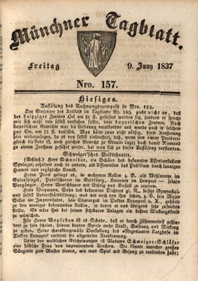 Münchener Tagblatt Freitag 9. Juni 1837