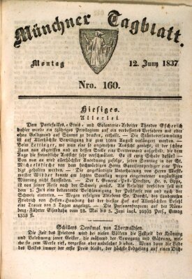 Münchener Tagblatt Montag 12. Juni 1837