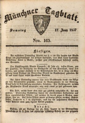 Münchener Tagblatt Samstag 17. Juni 1837