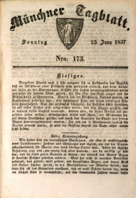 Münchener Tagblatt Sonntag 25. Juni 1837