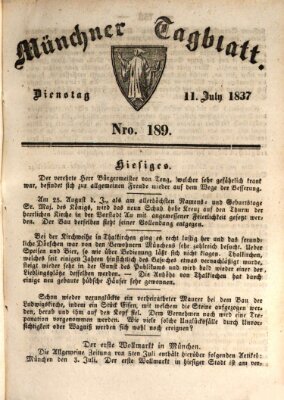 Münchener Tagblatt Dienstag 11. Juli 1837