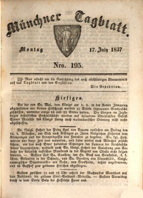 Münchener Tagblatt Montag 17. Juli 1837