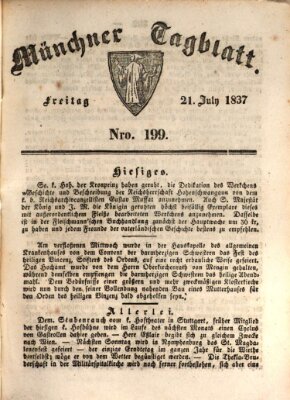 Münchener Tagblatt Freitag 21. Juli 1837