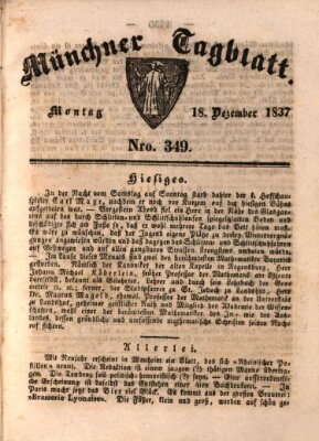 Münchener Tagblatt Montag 18. Dezember 1837