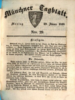 Münchener Tagblatt Montag 29. Januar 1838