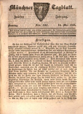 Münchener Tagblatt Samstag 12. Mai 1838