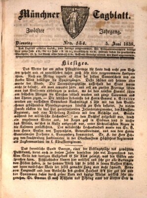 Münchener Tagblatt Dienstag 5. Juni 1838