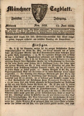 Münchener Tagblatt Mittwoch 13. Juni 1838