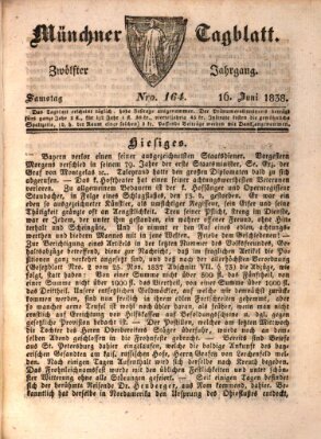 Münchener Tagblatt Samstag 16. Juni 1838