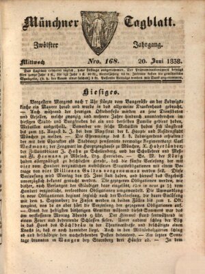 Münchener Tagblatt Mittwoch 20. Juni 1838