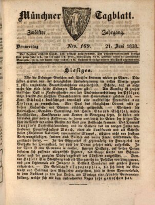 Münchener Tagblatt Donnerstag 21. Juni 1838