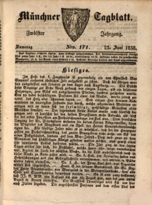Münchener Tagblatt Samstag 23. Juni 1838