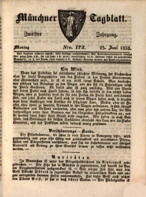 Münchener Tagblatt Montag 25. Juni 1838