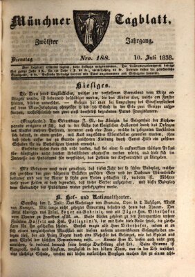 Münchener Tagblatt Dienstag 10. Juli 1838