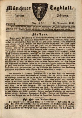 Münchener Tagblatt Samstag 10. November 1838