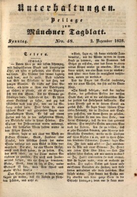 Münchener Tagblatt Sonntag 2. Dezember 1838