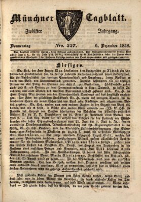 Münchener Tagblatt Donnerstag 6. Dezember 1838