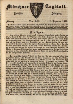 Münchener Tagblatt Montag 17. Dezember 1838