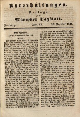 Münchener Tagblatt Sonntag 30. Dezember 1838