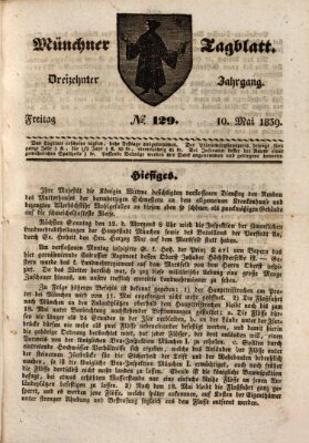 Münchener Tagblatt Freitag 10. Mai 1839