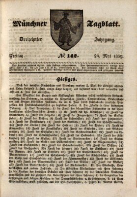 Münchener Tagblatt Freitag 24. Mai 1839