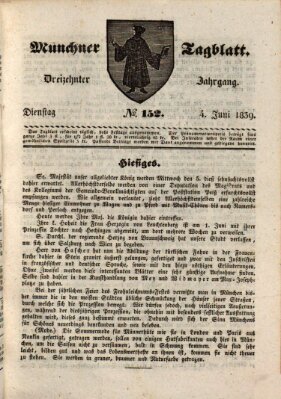 Münchener Tagblatt Dienstag 4. Juni 1839