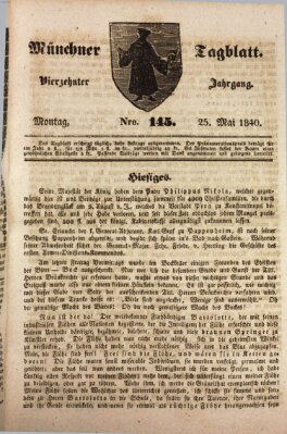 Münchener Tagblatt Montag 25. Mai 1840