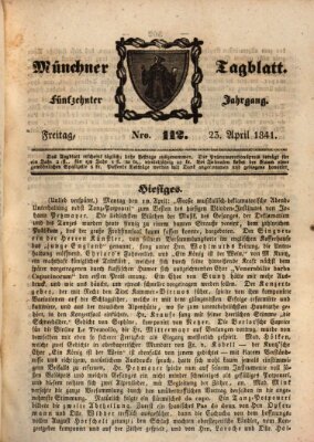 Münchener Tagblatt Freitag 23. April 1841