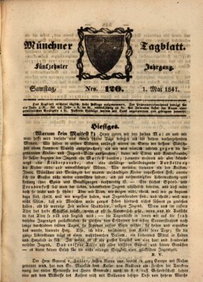 Münchener Tagblatt Samstag 1. Mai 1841