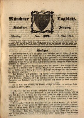 Münchener Tagblatt Montag 3. Mai 1841