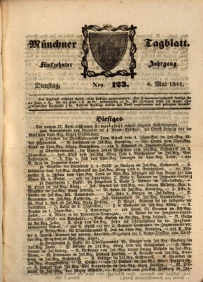 Münchener Tagblatt Dienstag 4. Mai 1841