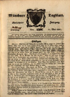 Münchener Tagblatt Mittwoch 12. Mai 1841